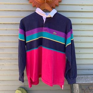 Colorful Vintage Lacoste Rugby Shirt